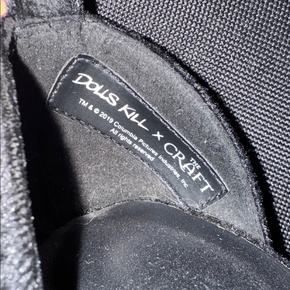 Discontinued DOLLS KILL X THE CRAFT limited edition velvet charmed platforms - Picture 9 of 9